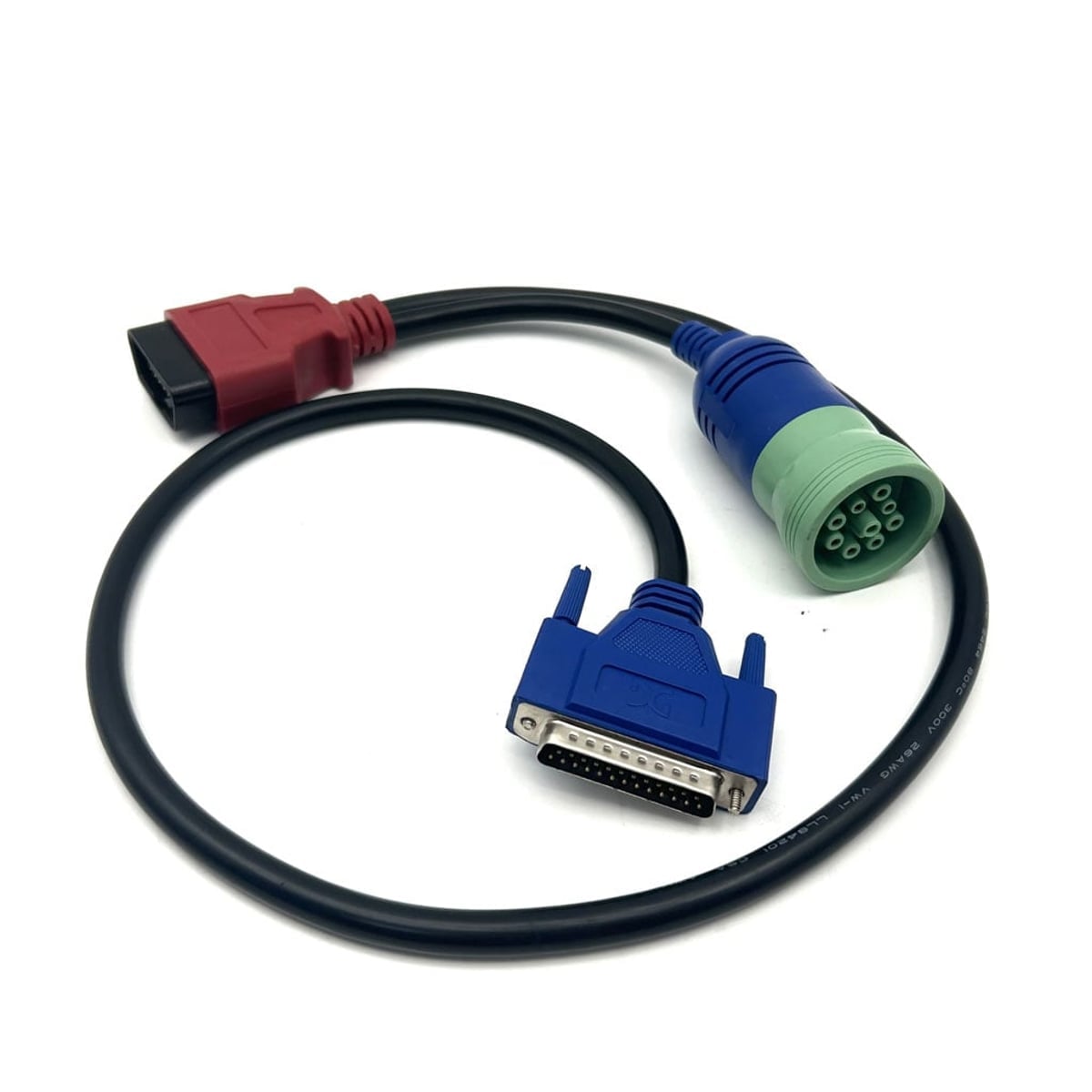 9 Pin + OBD Cable for New Holland CNH DPA5 Electronic Service Tools Agriculture Diagnostic Scanner Tool 1