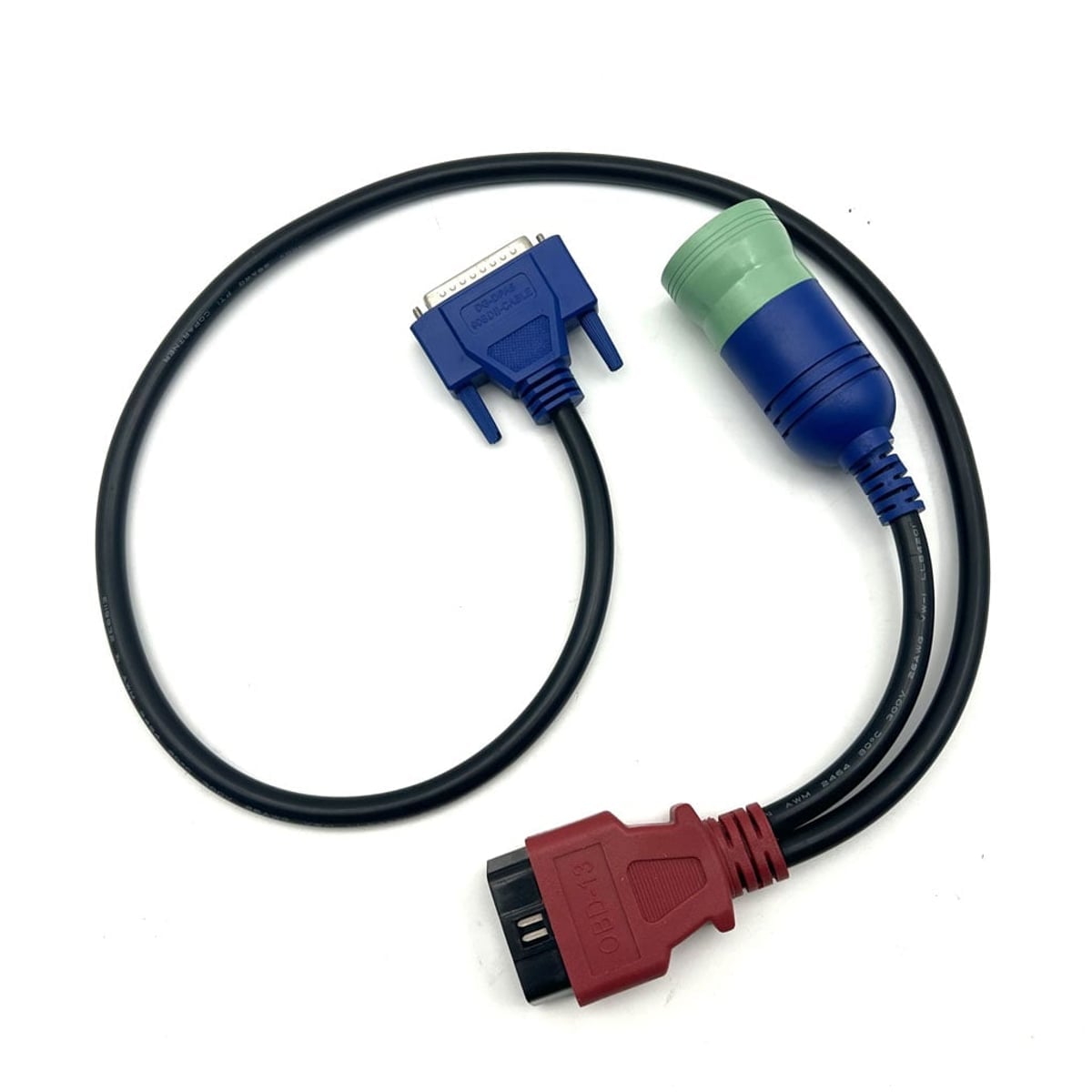 9 Pin + OBD Cable for New Holland CNH DPA5 Electronic Service Tools Agriculture Diagnostic Scanner Tool 2