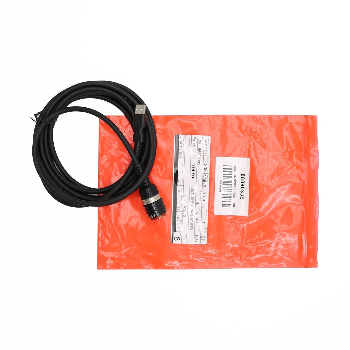 88890305 USB Aviation Plug Test Wire Harness Interface Main Test Cable For VOLVO VocomⅡ Diagnostic Tools Heavy Truck Scanner 3 D89a