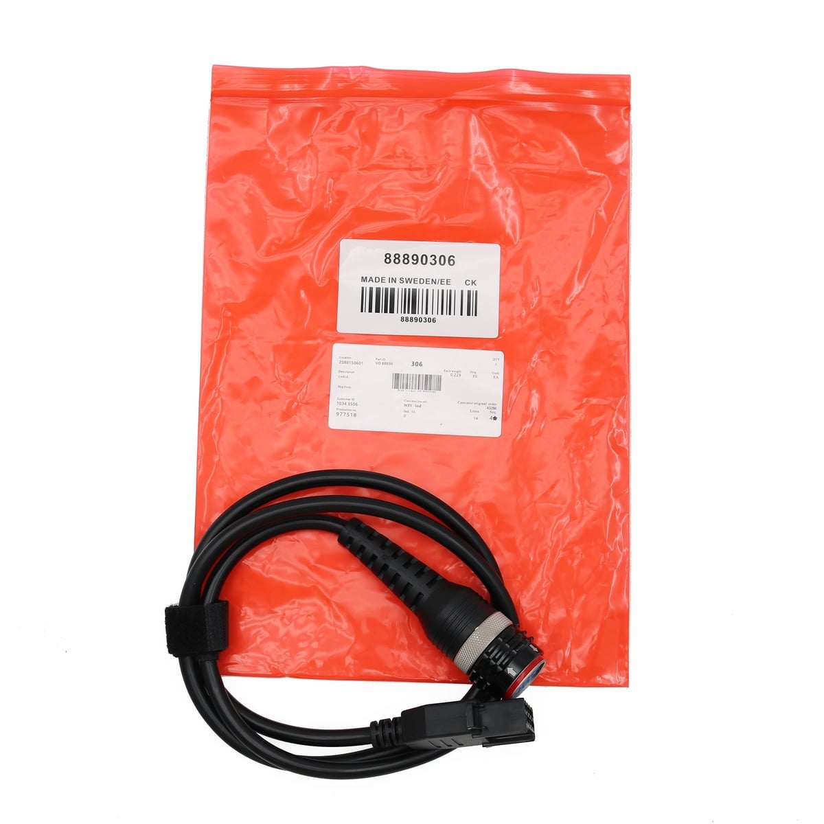 88890306 8 Pin Aviation Plug Test Harness Interface Main Test 8 Pin Diagnostic Cable For VOLVO VocomⅡ Diagnostic Tools Scanner 2 De90