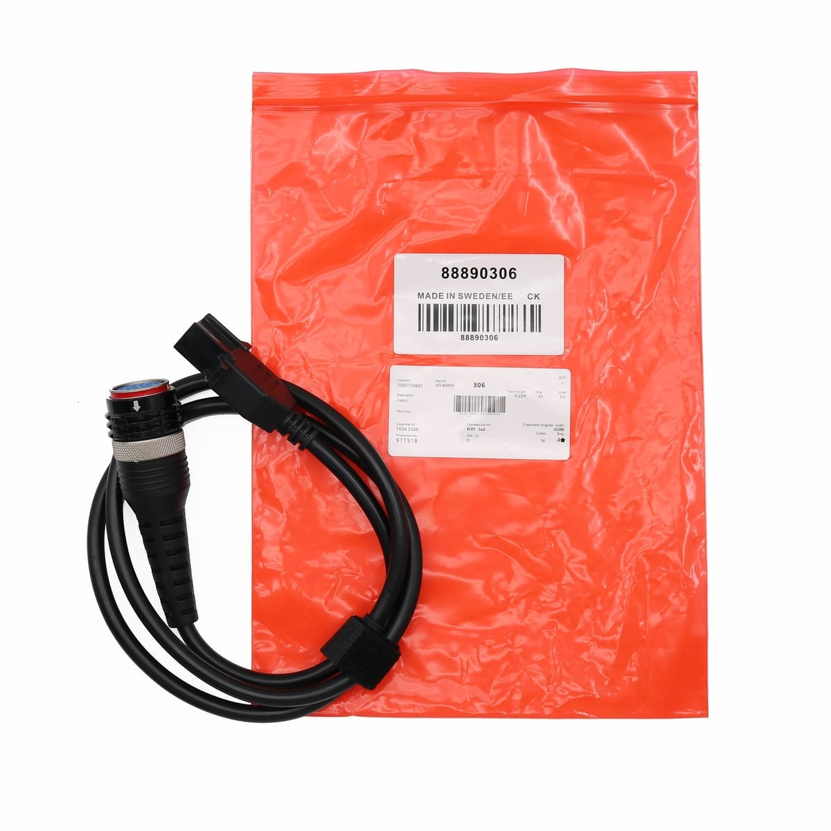 88890306 8 Pin Aviation Plug Test Harness Interface Main Test 8 Pin Diagnostic Cable For VOLVO VocomⅡ Diagnostic Tools Scanner 4 Ed2f
